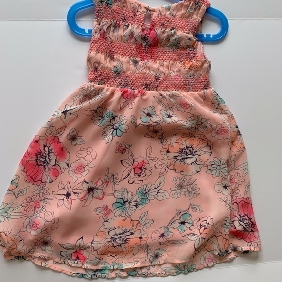 Epic Threads Peach Floral Dress, Size 4T - Picture 2 of 8